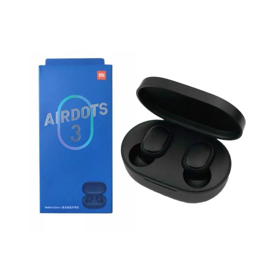 TWS AURICULARES INALÁMBRICOS XIAOMI REDMI AIRDOTS PRO 3 CON ESTUCHE DE CARGA Y MICRÓFONO NEGRO